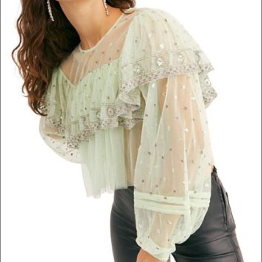 Free People Disco Ball Top